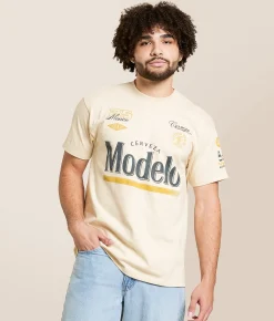 Ripple Junction® Moto Logo Vintage T-Shirt Cream Hot