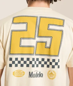 Ripple Junction® Moto Logo Vintage T-Shirt Cream Hot