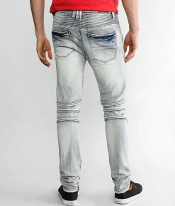 Sale Jeans|Bottoms | PREME Moto Skinny Stretch Jean Indigo