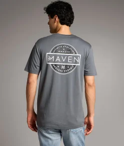 Maven Co-op Mottled Performance T-Shirt Storm Sale