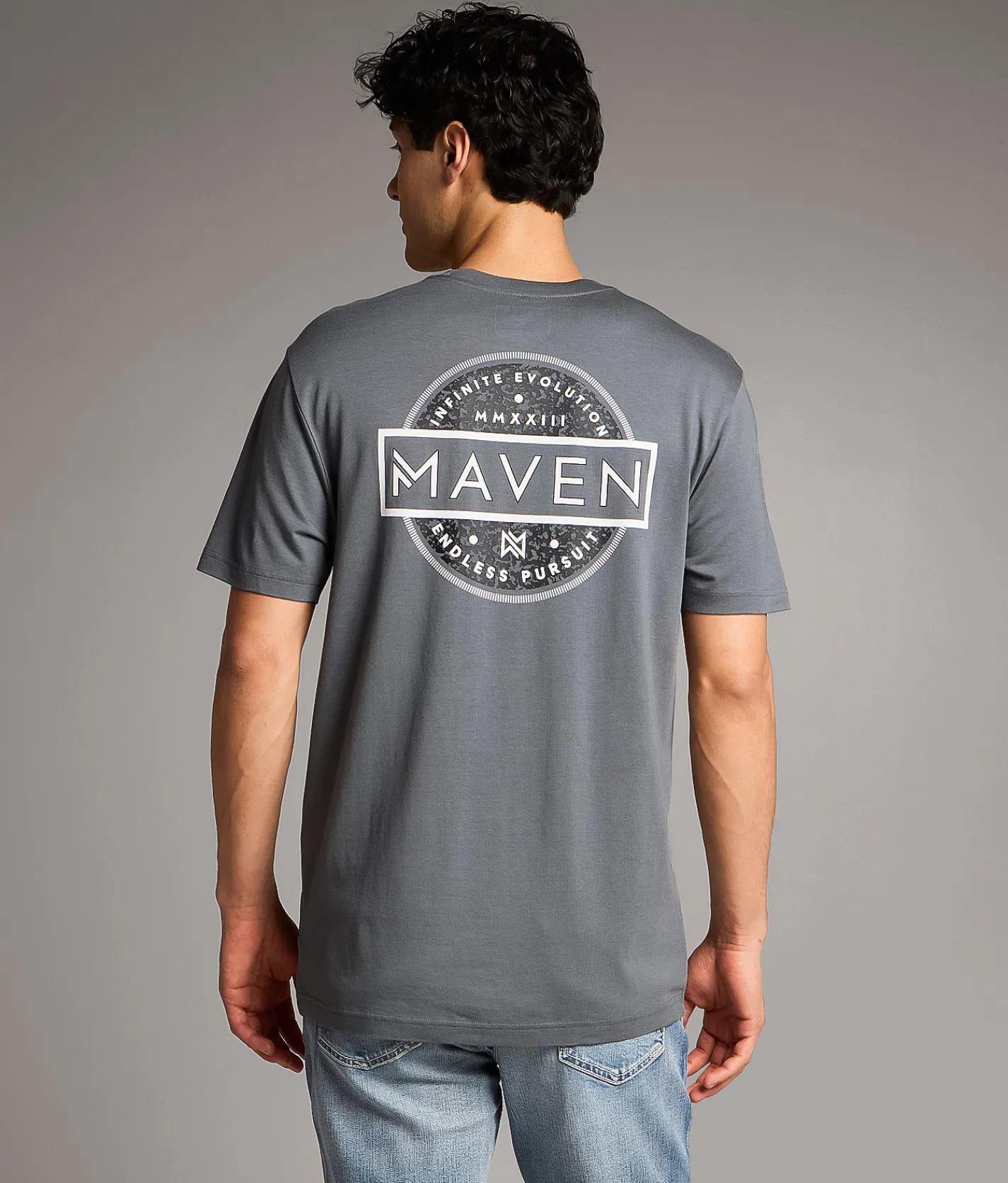 Maven Co-op Mottled Performance T-Shirt Storm Sale