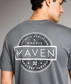 Graphic T-Shirts | Maven Co-op Mottled Performance T-Shirt Storm