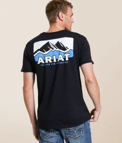 Tops|Graphic T-Shirts | Ariat Mountain Pass T-Shirt Black