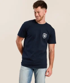 Tops|Graphic T-Shirts | Ariat Mountain Patriot T-Shirt Navy Ink