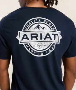 Graphic T-Shirts | Ariat Mountain Seal T-Shirt Navy Ink