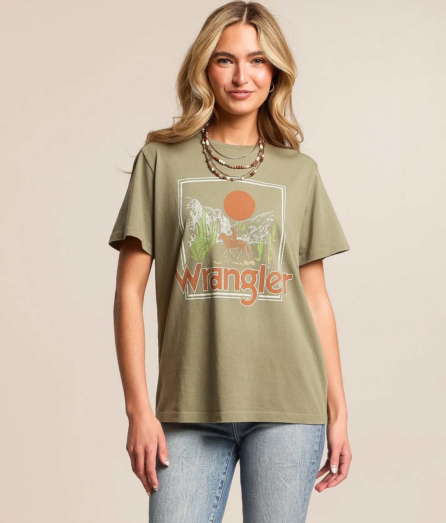 Tops | Wrangler® Mountain T-Shirt Lichen Green