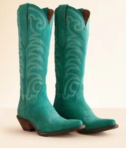Dingo Movin' On Leather Western Boot Green Clearance