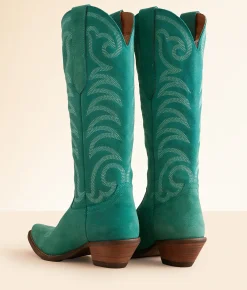 Dingo Movin' On Leather Western Boot Green Clearance