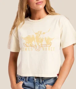 Kimes Ranch Movin' Out Cropped T-Shirt Ivory Best