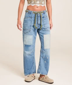 Jeans | Free People Moxie Low Slung Pull On Jean Truest Blue