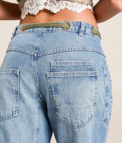 Free People Moxie Low Slung Pull On Jean Truest Blue Sale