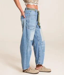 Free People Moxie Low Slung Pull On Jean Truest Blue Sale