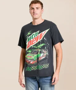 Tops|Graphic T-Shirts | Goodie Two Sleeves Mtn Dew T-Shirt Black
