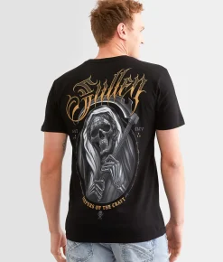 Sullen Muerte Reaper T-Shirt Jet Black Online