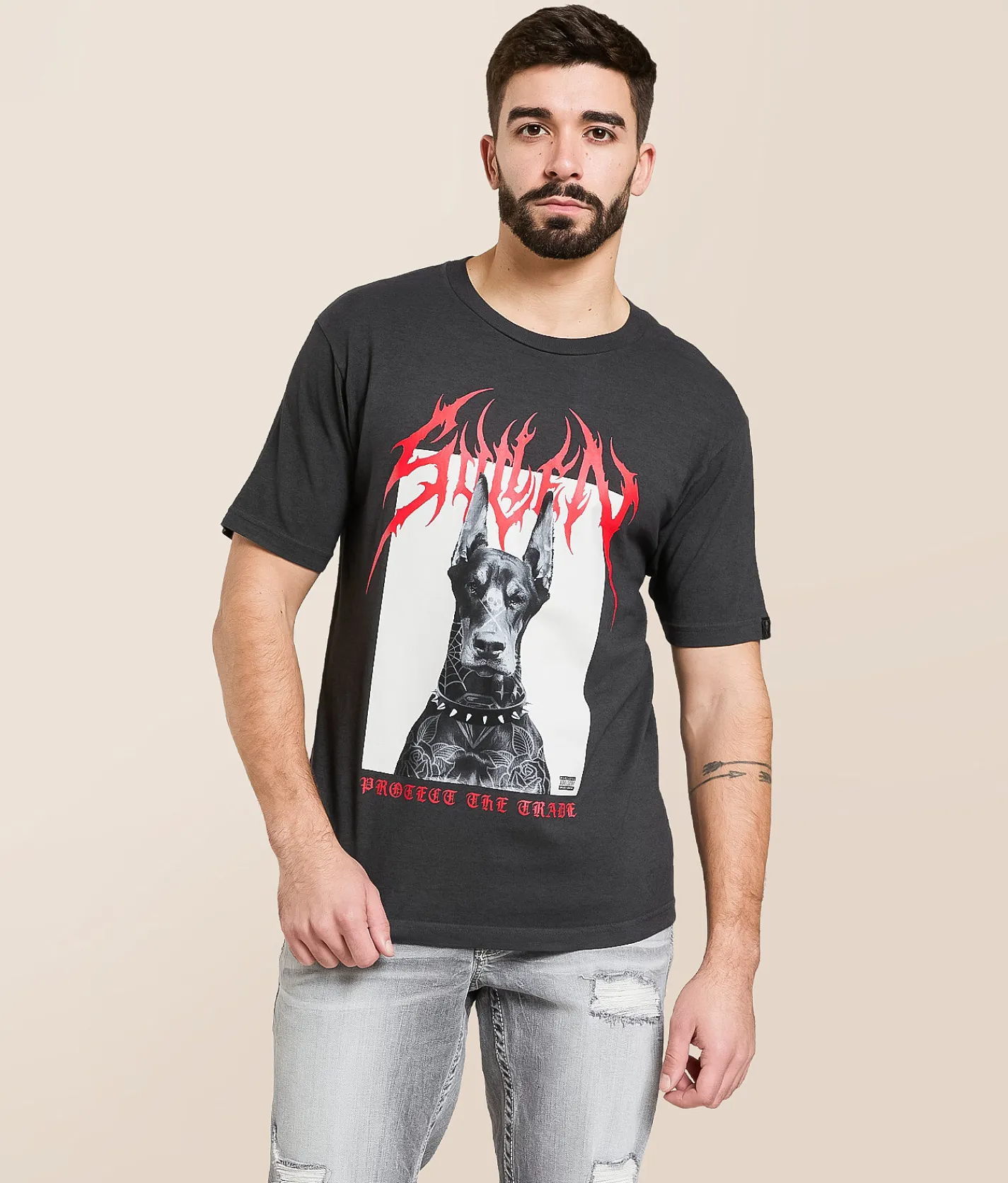 Graphic T-Shirts | Sullen Mugshot T-Shirt Vintage Black