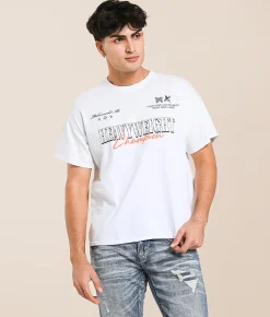 Tops|Graphic T-Shirts | American Classics Muhammad Ali Heavyweight Champ T-Shirt White