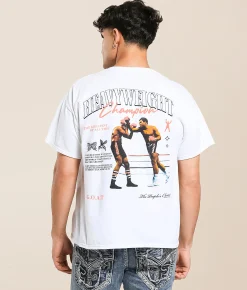 Tops|Graphic T-Shirts | American Classics Muhammad Ali Heavyweight Champ T-Shirt White