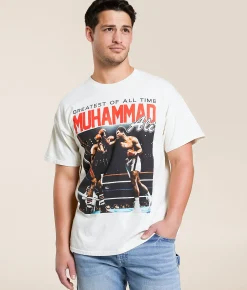 American Classics Muhammad Fight Ring T-Shirt Ivory Discount