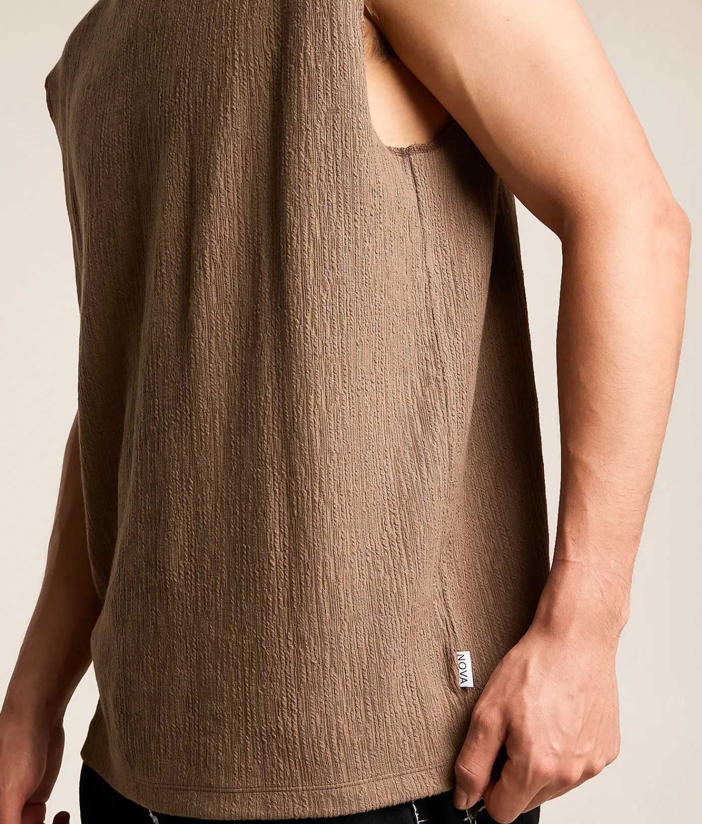 Nova Industries Muscle Tank Top Chocolate Chip Discount