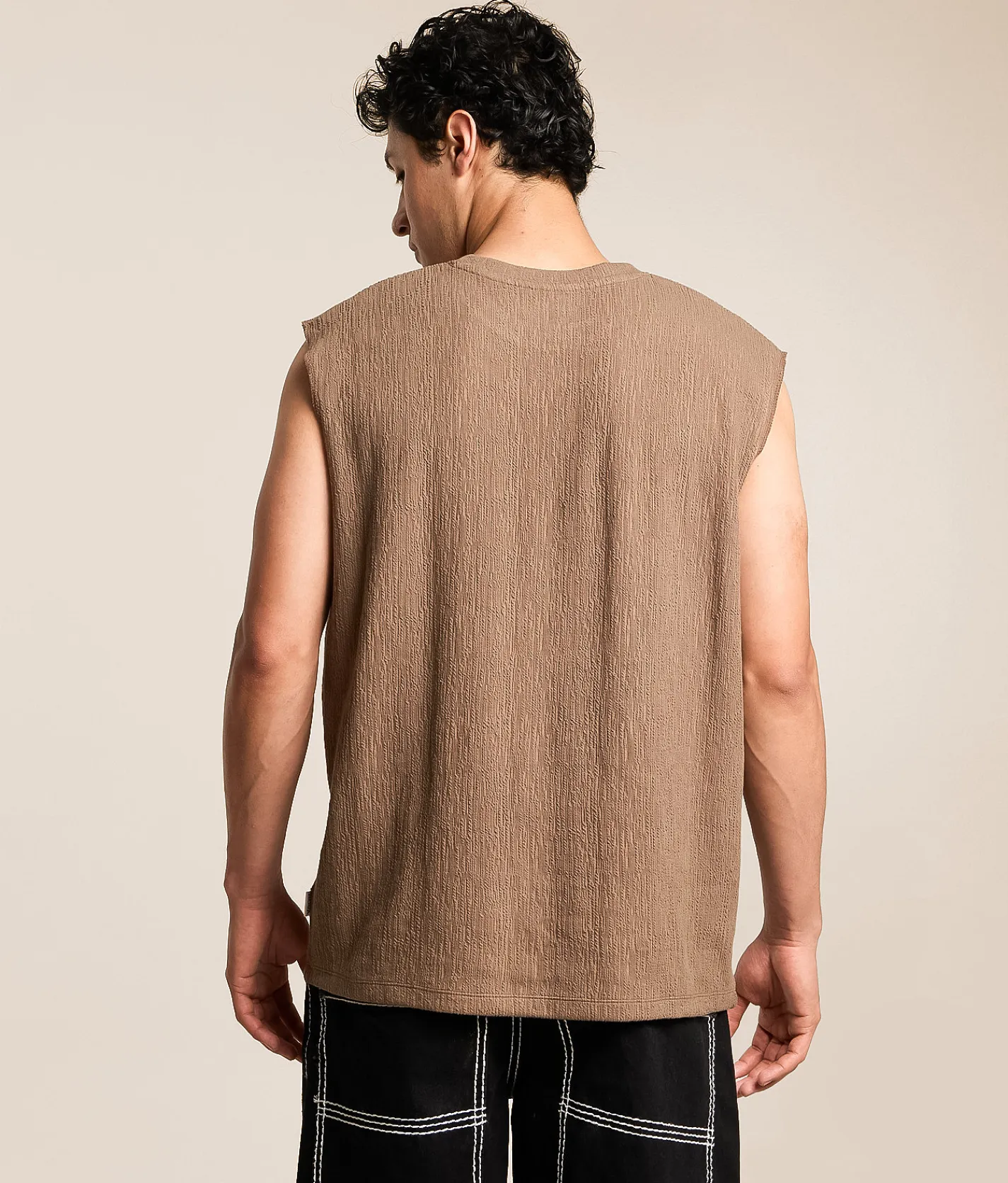 Nova Industries Muscle Tank Top Chocolate Chip Discount