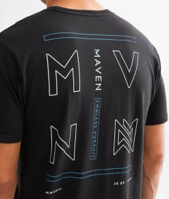 Maven Co-op MVNZ T-Shirt Faded Black Discount