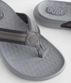 HEYDUDE™ Myers Sport Mode Flip Black Grey Best