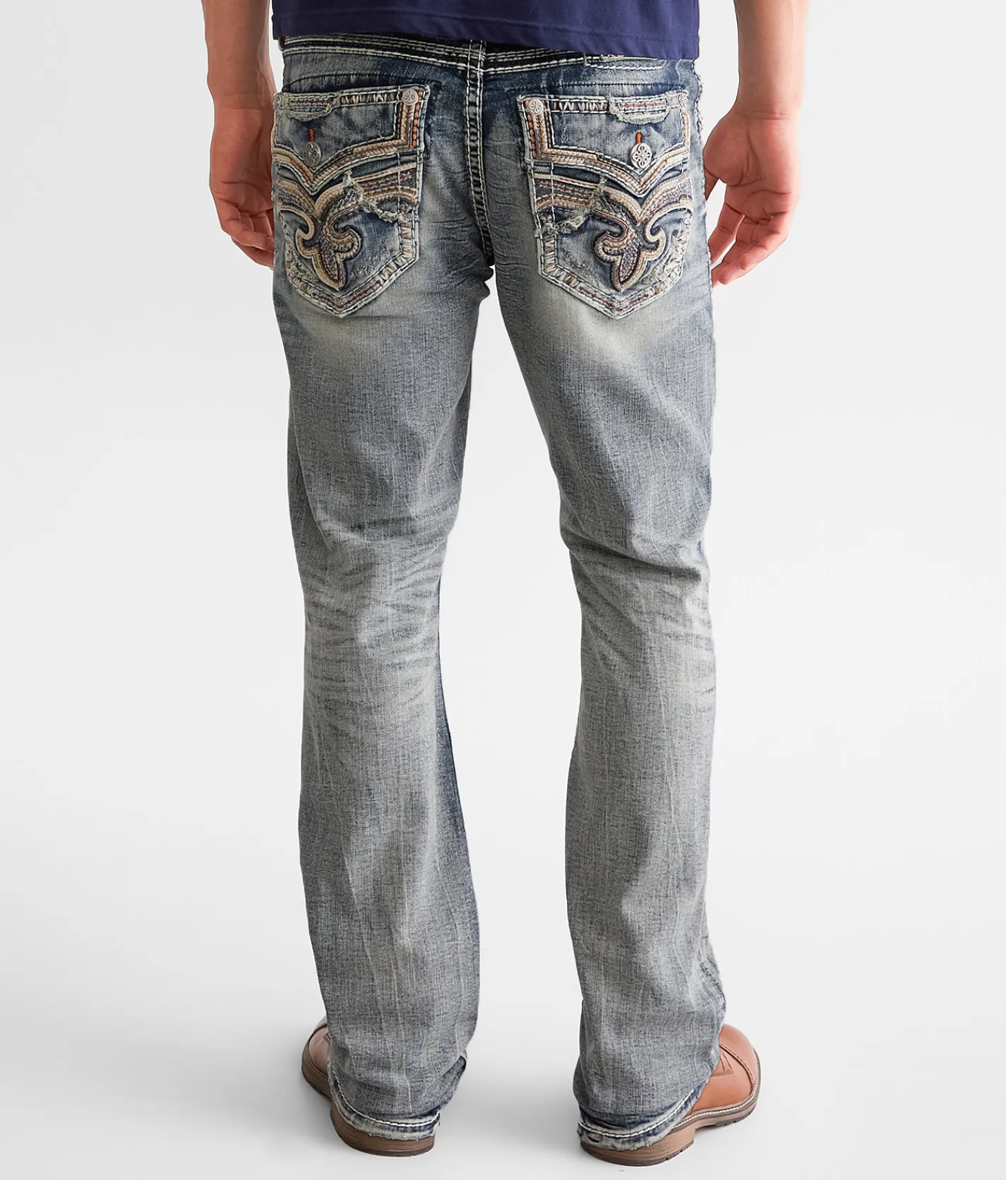 Rock Revival Mylo Stacked Slim Boot Stretch Jean Mylo TS202 Online