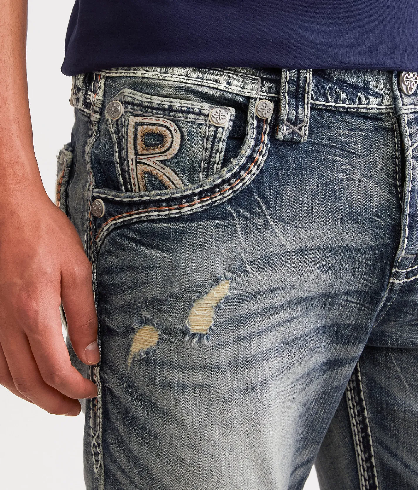 Rock Revival Mylo Stacked Slim Boot Stretch Jean Mylo TS202 Online