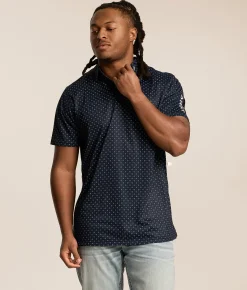 Tops | Ariat Mylo TEK Fitted Polo Blue Nights
