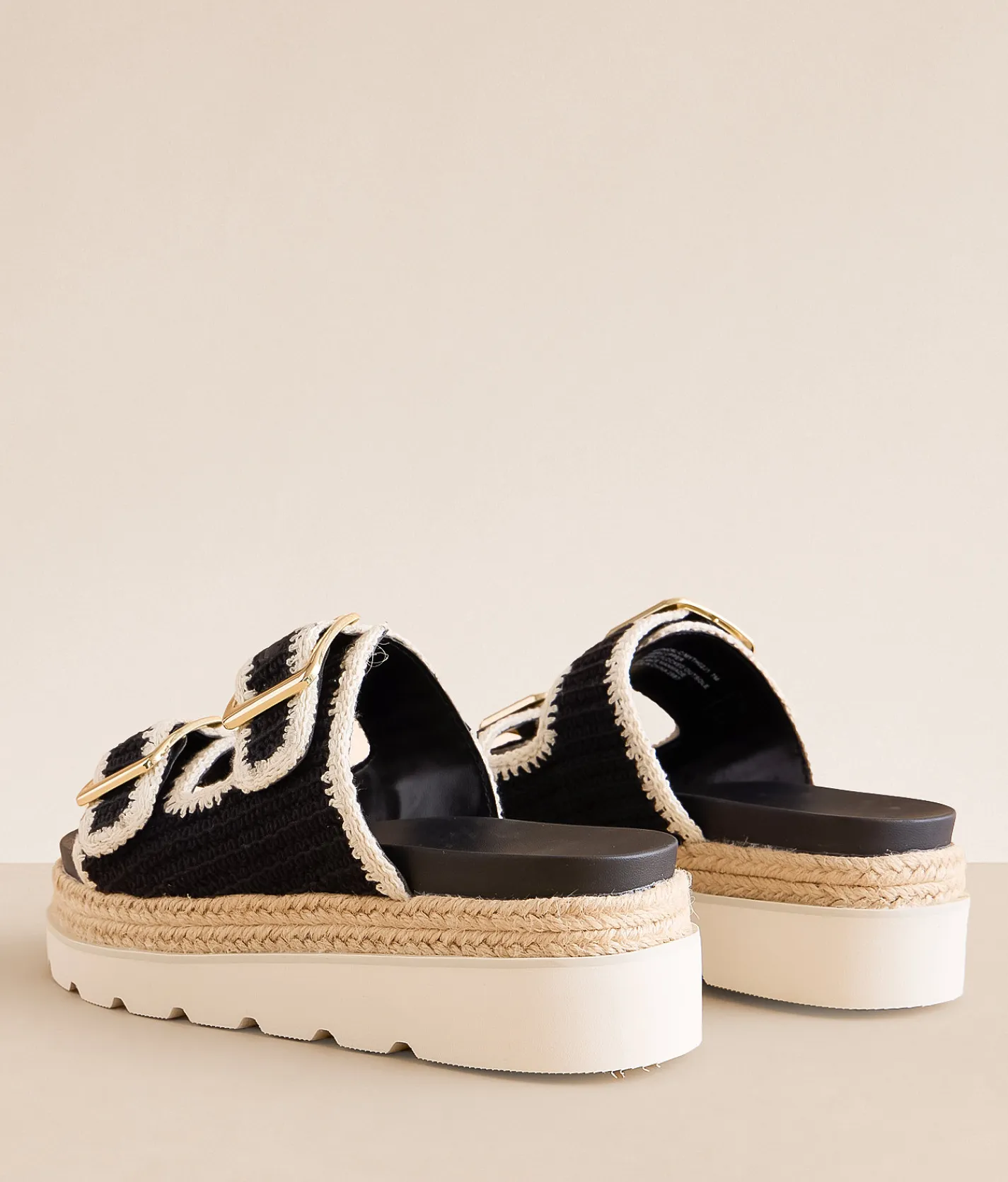 Madden Girl Mythical Platform Sandal Black Bone Hot