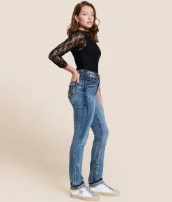 Rock Revival Nadine Curvy High Rise Straight Stretch Jean Nadine HJ219 Outlet