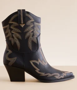 Oasis Society Nantes Western Ankle Boot Brown Clearance