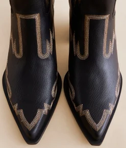 Oasis Society Nantes Western Ankle Boot Brown Clearance