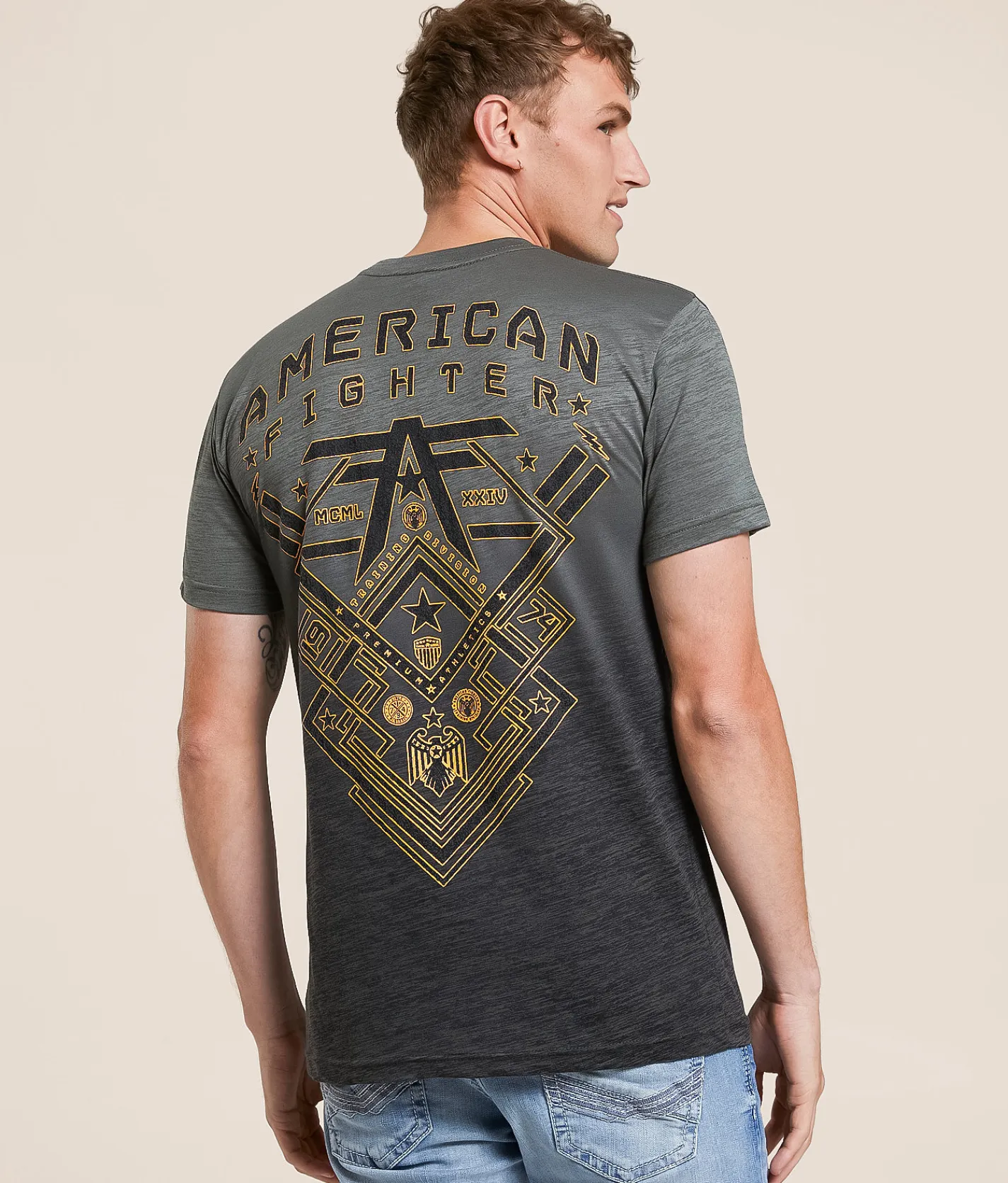 Tops|Graphic T-Shirts | American Fighter Nantucket T-Shirt Mulled Basil Kambaba