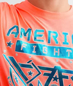 Graphic T-Shirts | American Fighter Nantucket T-Shirt Neon Coral
