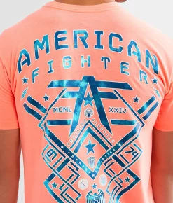 Graphic T-Shirts | American Fighter Nantucket T-Shirt Neon Coral