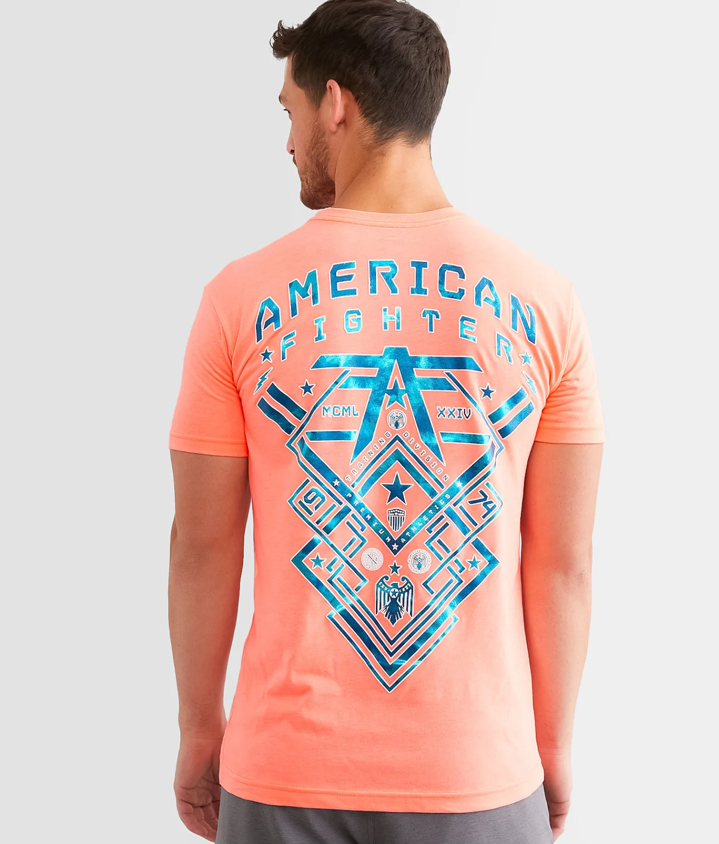 Graphic T-Shirts | American Fighter Nantucket T-Shirt Neon Coral