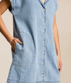 Dresses | Z Supply Napa Denim Mini Dress Shoreline