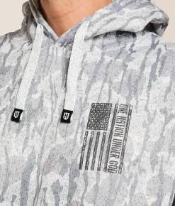 Tops | Howitzer Nation Camo Hooded Sweatshirt White Multi
