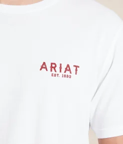 Tops|Graphic T-Shirts | Ariat Natural Hand T-Shirt White