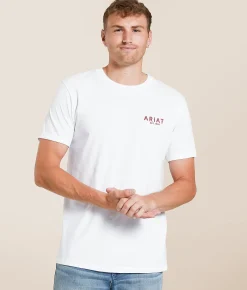 Tops|Graphic T-Shirts | Ariat Natural Hand T-Shirt White