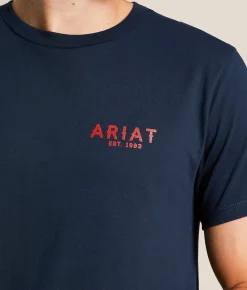 Ariat Natural Hand T-Shirt Navy Ink
