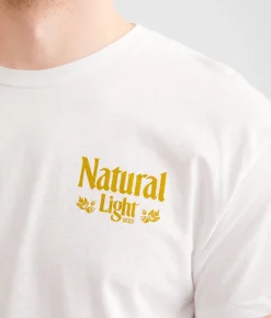 Brew City Natural Light Beer T-Shirt White Hot
