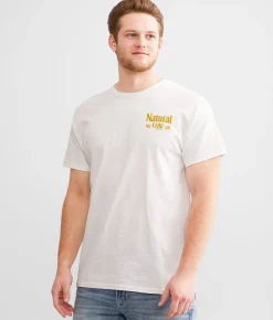 Brew City Natural Light Beer T-Shirt White Hot