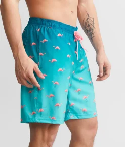 Bottoms|Swimwear | Tipsy Elves Natural Light® Swim Trunks Teal