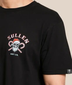 Sullen Naughty & Nice T-Shirt Jet Black Clearance