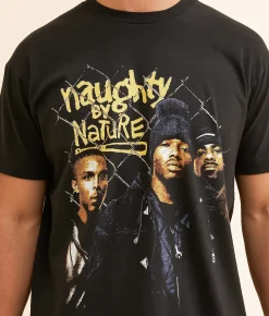 Graphic T-Shirts | Screen Stars Naughty By Nature Band T-Shirt Black