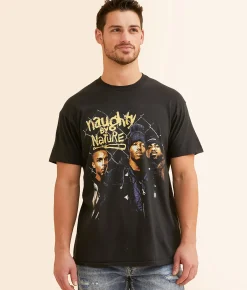Graphic T-Shirts | Screen Stars Naughty By Nature Band T-Shirt Black