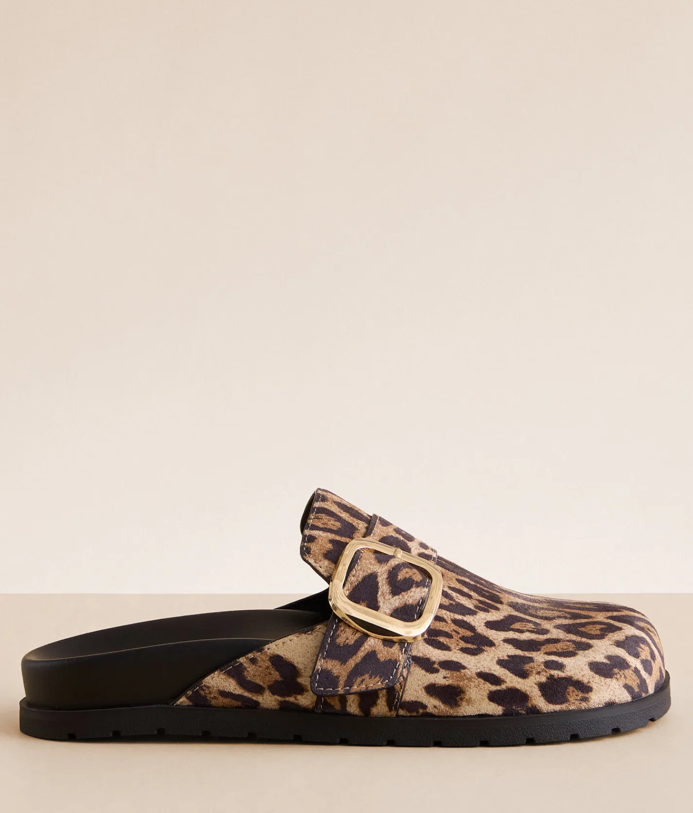 Shoes | Mia Neah Big Buckle Clog Leopard