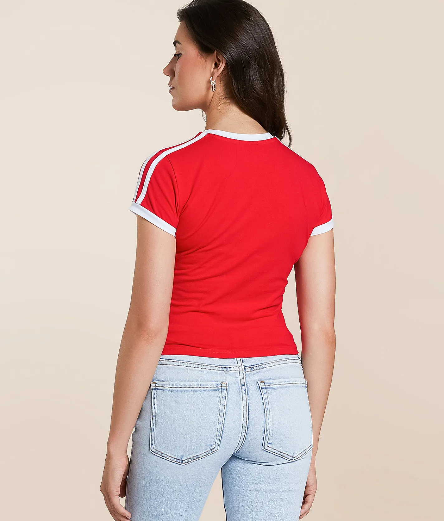 HYPE AND VICE Nebraska Huskers Baby Cropped T-Shirt Red Online